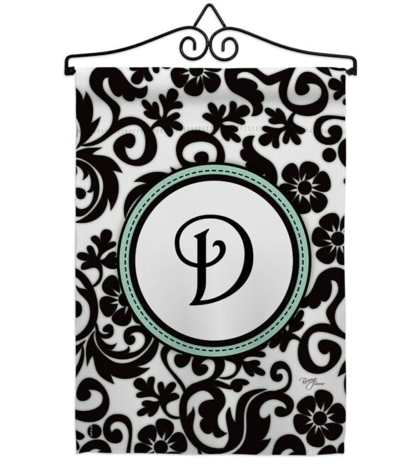 Damask D Initial - Simply Beauty Interests Vertical Impressions Decorative Flags HG130056 Made In USA - Image 7