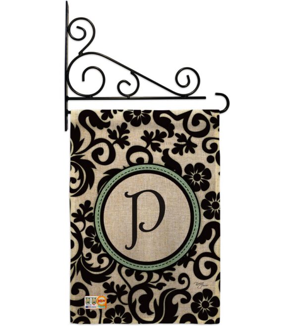 Damask P Initial - Simply Beauty Interests Vertical Impressions Decorative Flags HG130068 Made In USA - Image 12