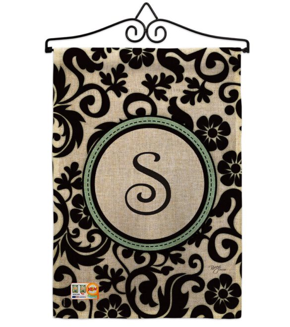 Damask S Initial - Simply Beauty Interests Vertical Impressions Decorative Flags HG130071 Made In USA - Image 10