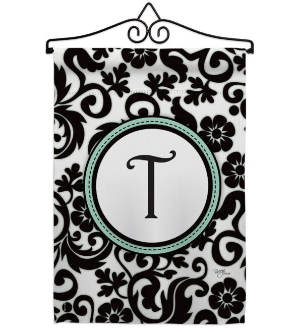 Damask T Initial - Simply Beauty Interests Vertical Impressions Decorative Flags HG130072 Made In USA - Image 7