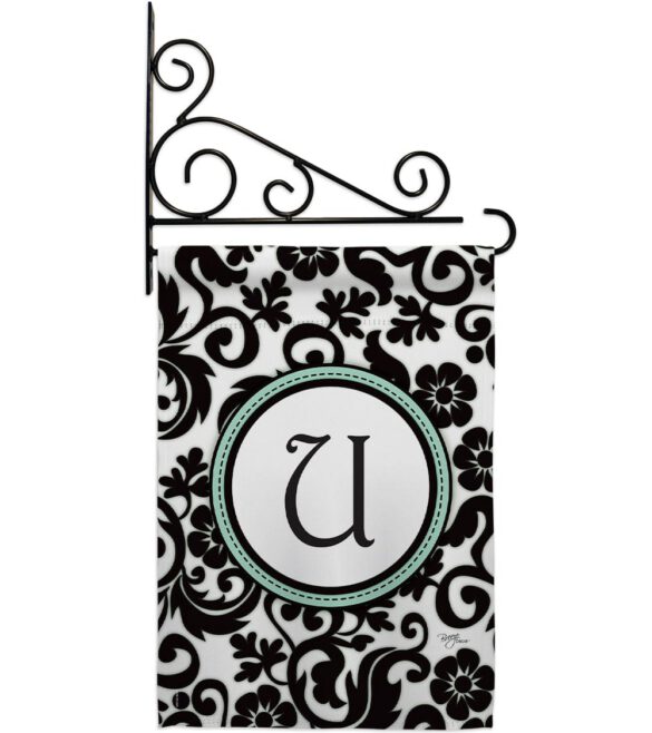Damask U Initial - Simply Beauty Interests Vertical Impressions Decorative Flags HG130073 Made In USA - Image 11