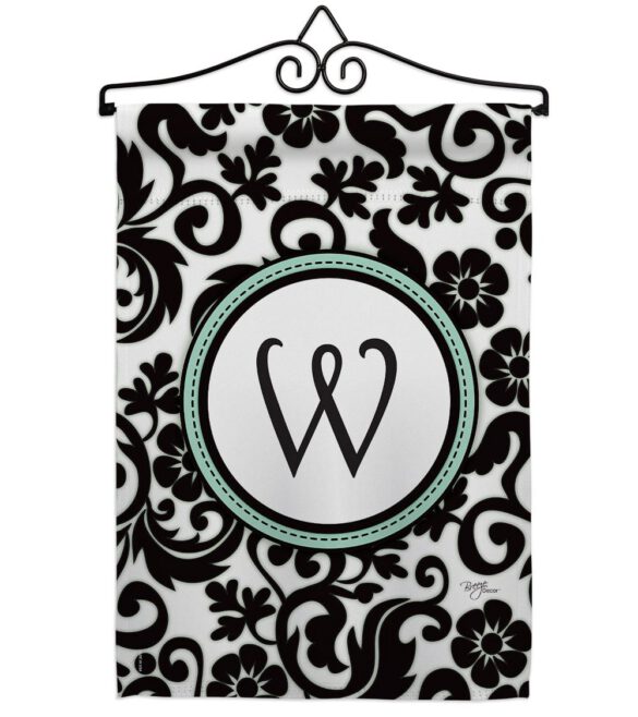 Damask W Initial - Simply Beauty Interests Vertical Impressions Decorative Flags HG130075 Made In USA - Image 7