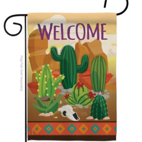 Cactus - Southwest Country & Primitive Vertical Impressions Decorative Flags HG115111 Made In USA