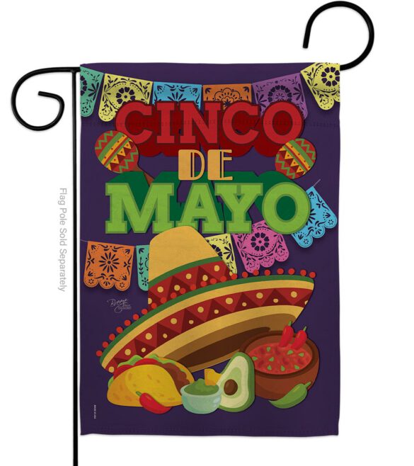 Cinco de Mayo - Southwest Country & Primitive Vertical Impressions Decorative Flags HG115113 Made In USA