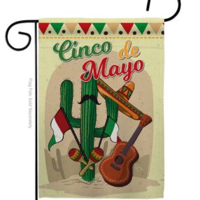 Fiesta Cinco de Mayo - Southwest Country & Primitive Vertical Impressions Decorative Flags HG115128 Made In USA
