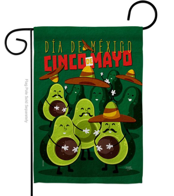 Avocado Fiesta - Southwest Country & Primitive Vertical Impressions Decorative Flags HG115234 Made In USA - Image 2