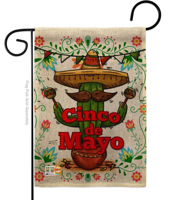 Cinco de Mayo - Southwest Country & Primitive Vertical Impressions Decorative Flags HG137012 Made In USA - Image 8