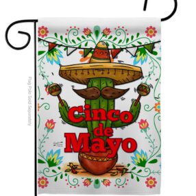 Cinco de Mayo - Southwest Country & Primitive Vertical Impressions Decorative Flags HG137012 Made In USA