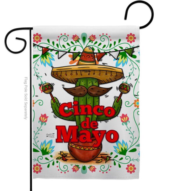 Cinco de Mayo - Southwest Country & Primitive Vertical Impressions Decorative Flags HG137012 Made In USA