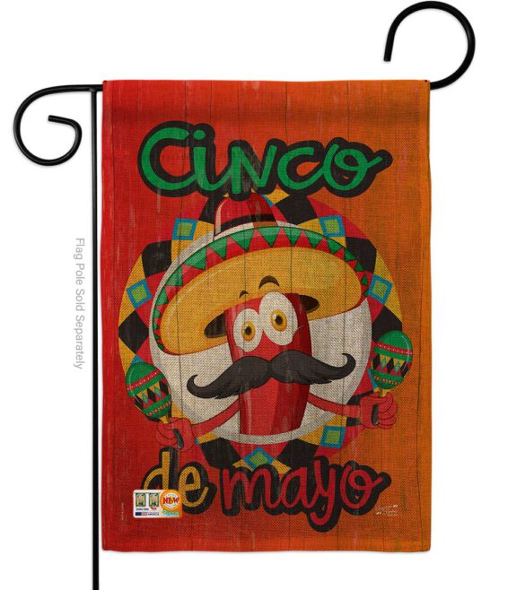 Amigo Chili Cinco de Mayo - Southwest Country & Primitive Vertical Impressions Decorative Flags HG137041 Made In USA - Image 9