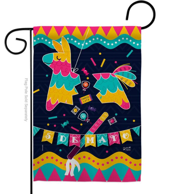 5th De Mayo - Southwest Country & Primitive Vertical Impressions Decorative Flags HG137387 Made In USA - Image 2