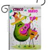 Guacamole Fiesta - Southwest Country & Primitive Vertical Impressions Decorative Flags HG137460 Made In USA