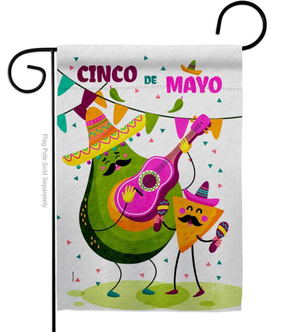 Guacamole Fiesta - Southwest Country & Primitive Vertical Impressions Decorative Flags HG137460 Made In USA