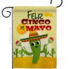 Feliz Cinco de Mayo - Southwest Country & Primitive Vertical Impressions Decorative Flags HG192058 Made In USA