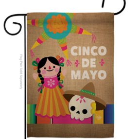 Cinco de Mayo Day - Southwest Country & Primitive Vertical Impressions Decorative Flags HG192059 Made In USA