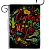El Fiesta Cinco de Mayo - Southwest Country & Primitive Vertical Impressions Decorative Flags HG192061 Made In USA