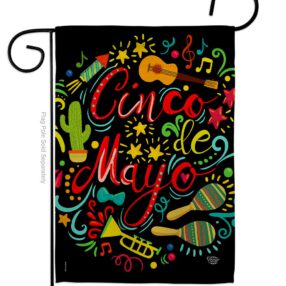 El Fiesta Cinco de Mayo - Southwest Country & Primitive Vertical Impressions Decorative Flags HG192061 Made In USA