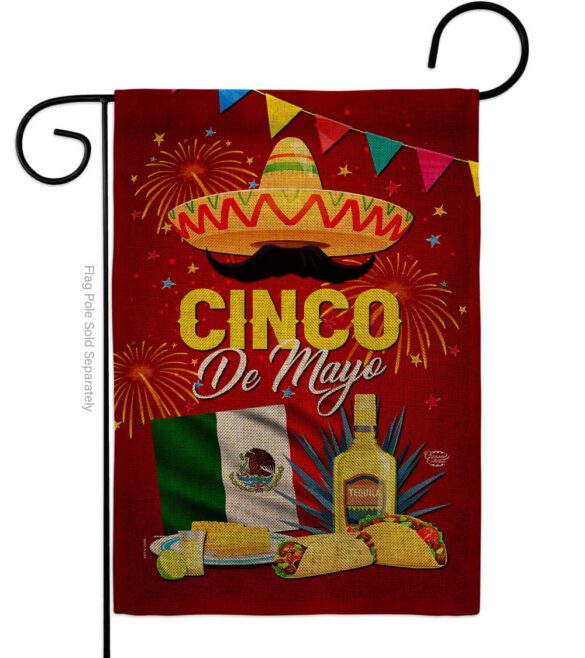 Cinco Festival - Southwest Country & Primitive Vertical Impressions Decorative Flags HG192537 Made In USA - Image 11
