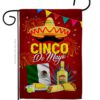 Cinco Festival - Southwest Country & Primitive Vertical Impressions Decorative Flags HG192537 Made In USA