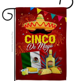 Cinco Festival - Southwest Country & Primitive Vertical Impressions Decorative Flags HG192537 Made In USA