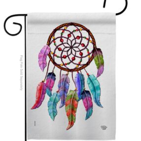 Colorful Dreamcatcher - Southwest Country & Primitive Vertical Impressions Decorative Flags HG192635 Made In USA