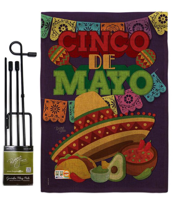 Cinco de Mayo - Southwest Country & Primitive Vertical Impressions Decorative Flags HG115113 Made In USA - Image 9