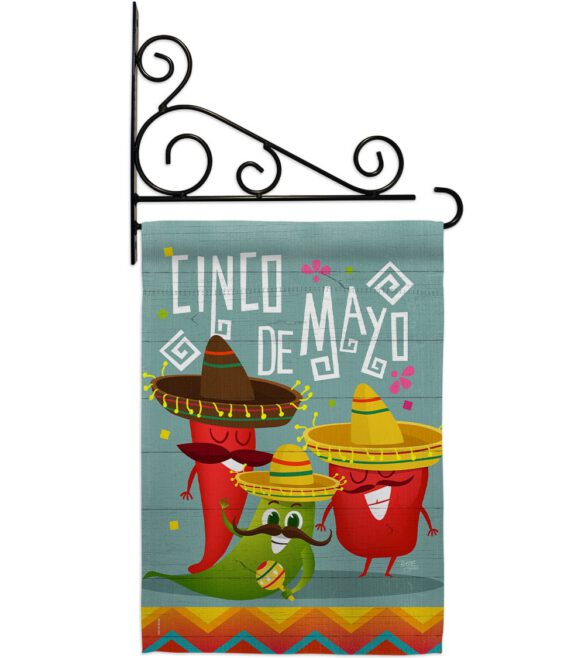 Chili Pepper Cinco de Mayo - Southwest Country & Primitive Vertical Impressions Decorative Flags HG115125 Made In USA - Image 11