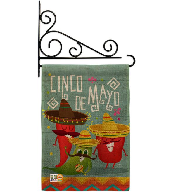 Chili Pepper Cinco de Mayo - Southwest Country & Primitive Vertical Impressions Decorative Flags HG115125 Made In USA - Image 12