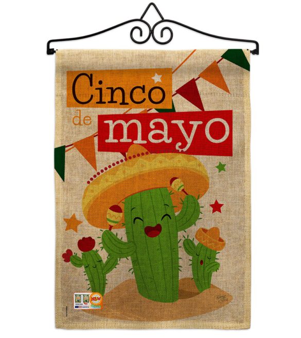 Cactus Fiesta Cinco de Mayo - Southwest Country & Primitive Vertical Impressions Decorative Flags HG115127 Made In USA - Image 10