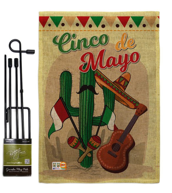 Fiesta Cinco de Mayo - Southwest Country & Primitive Vertical Impressions Decorative Flags HG115128 Made In USA - Image 9