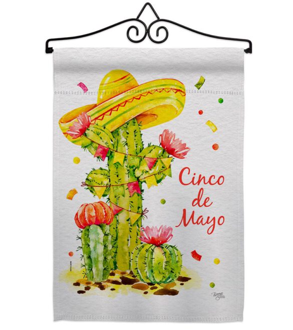 Cactus Cinco de Mayo - Southwest Country & Primitive Vertical Impressions Decorative Flags HG115178 Made In USA - Image 7