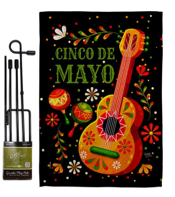 Celebrate Cinco De Mayo - Southwest Country & Primitive Vertical Impressions Decorative Flags HG115224 Made In USA - Image 4