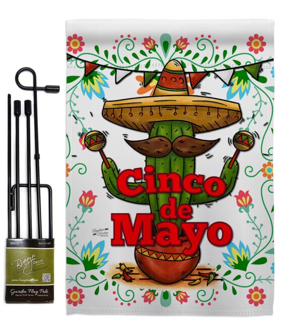 Cinco de Mayo - Southwest Country & Primitive Vertical Impressions Decorative Flags HG137012 Made In USA - Image 4