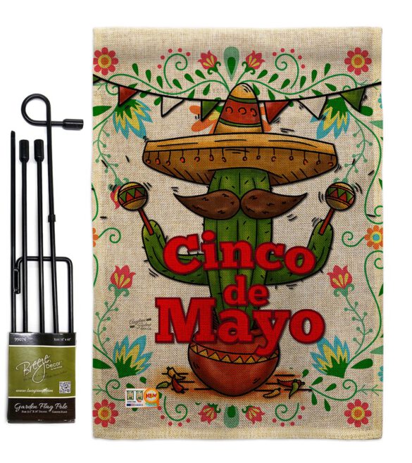 Cinco de Mayo - Southwest Country & Primitive Vertical Impressions Decorative Flags HG137012 Made In USA - Image 9