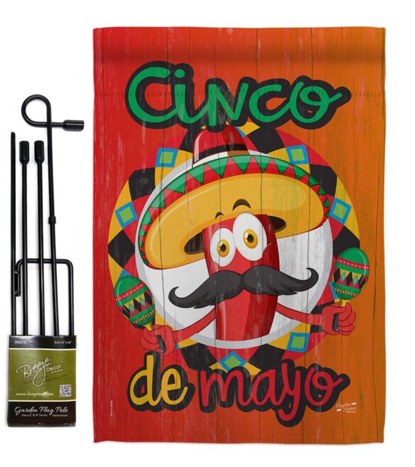 Amigo Chili Cinco de Mayo - Southwest Country & Primitive Vertical Impressions Decorative Flags HG137041 Made In USA - Image 5