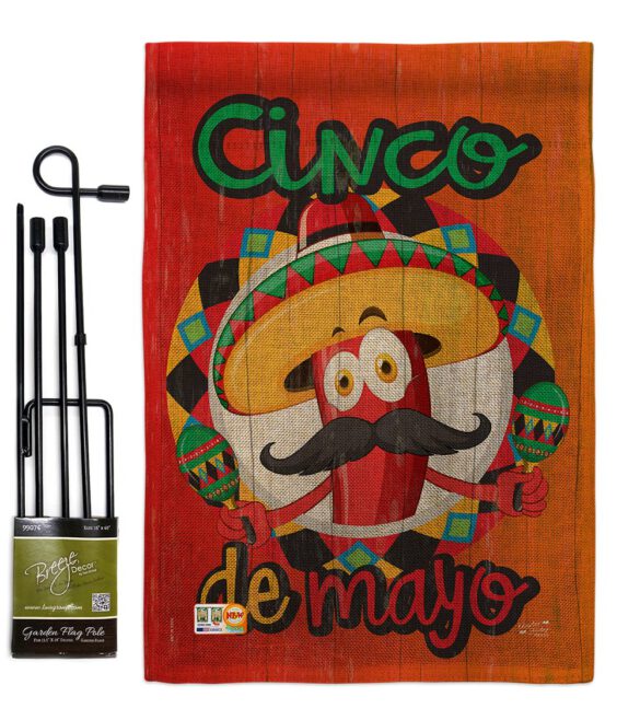 Amigo Chili Cinco de Mayo - Southwest Country & Primitive Vertical Impressions Decorative Flags HG137041 Made In USA - Image 10