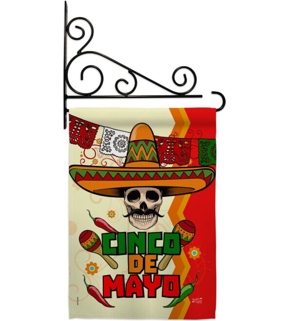 Calavera Cinco de Mayo - Southwest Country & Primitive Vertical Impressions Decorative Flags HG137045 Made In USA - Image 11