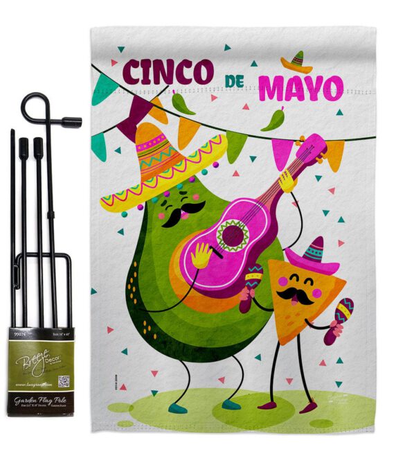 Guacamole Fiesta - Southwest Country & Primitive Vertical Impressions Decorative Flags HG137460 Made In USA - Image 4