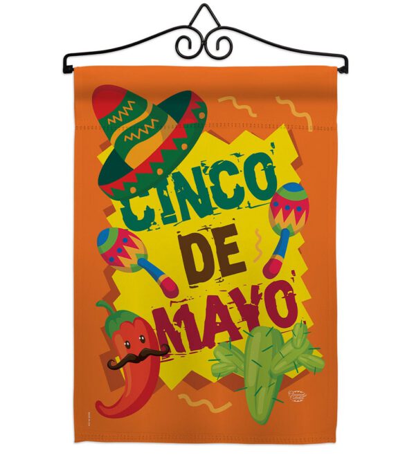 Cinco de Mayo - Southwest Country & Primitive Vertical Impressions Decorative Flags HG192025 Made In USA - Image 7