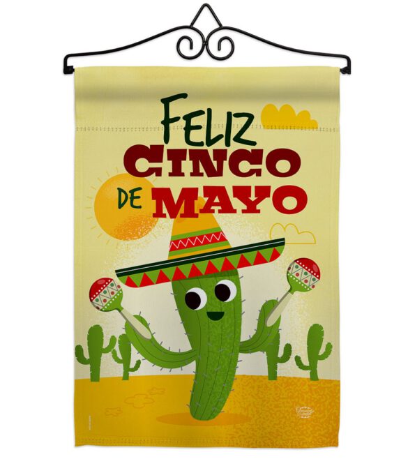 Feliz Cinco de Mayo - Southwest Country & Primitive Vertical Impressions Decorative Flags HG192058 Made In USA - Image 7