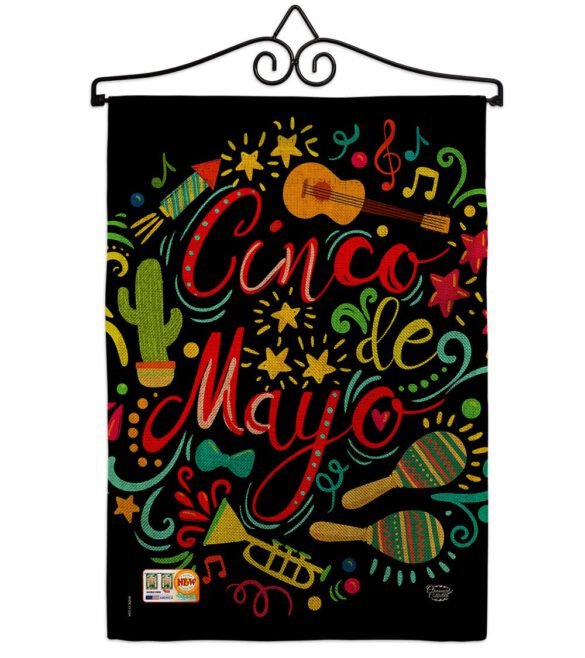 El Fiesta Cinco de Mayo - Southwest Country & Primitive Vertical Impressions Decorative Flags HG192061 Made In USA - Image 10