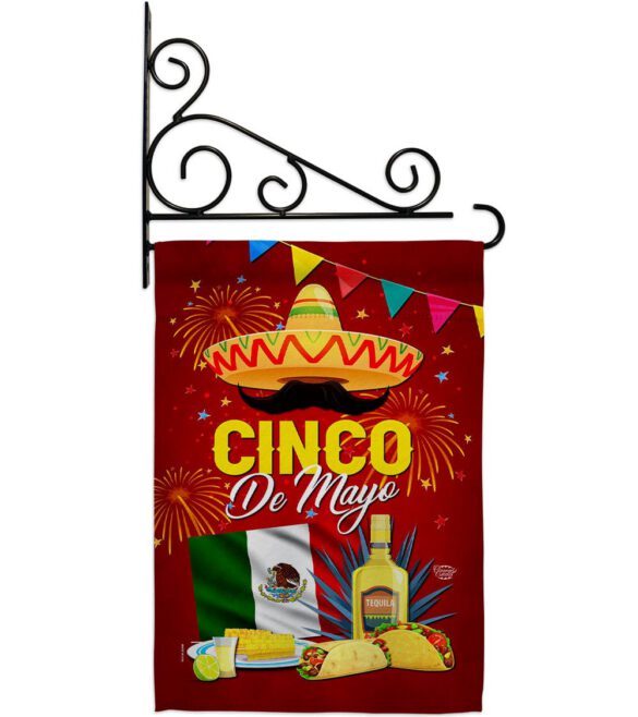 Cinco Festival - Southwest Country & Primitive Vertical Impressions Decorative Flags HG192537 Made In USA - Image 8