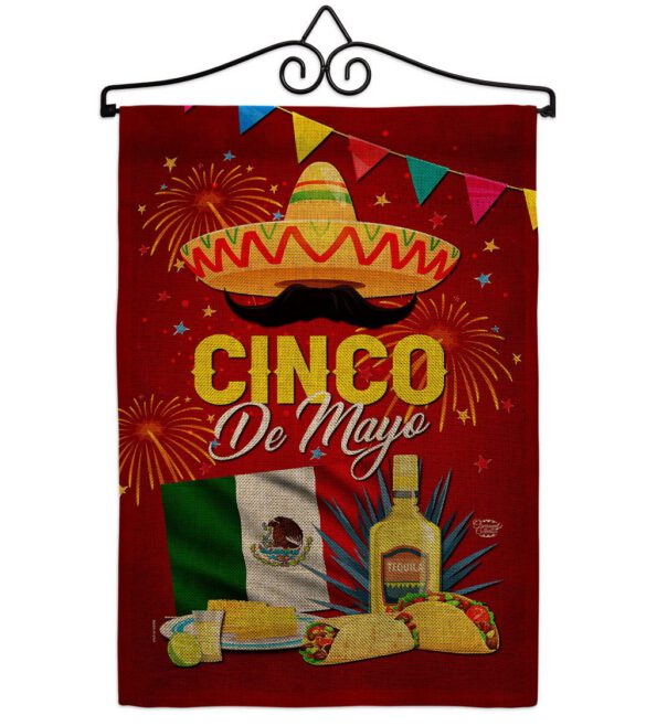 Cinco Festival - Southwest Country & Primitive Vertical Impressions Decorative Flags HG192537 Made In USA - Image 17
