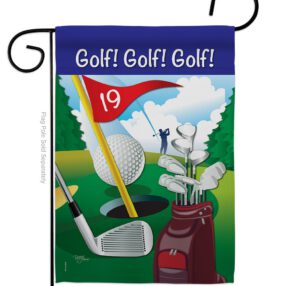 Golf!, Golf!, Golf! - Sports Interests Vertical Impressions Decorative Flags HG109043 Made In USA