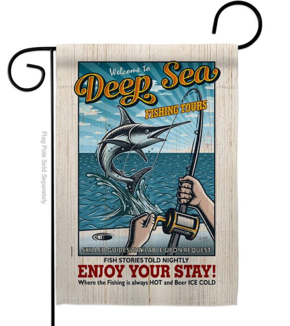 Fishing Tours - Sports Interests Vertical Impressions Decorative Flags HG109077 Made In USA