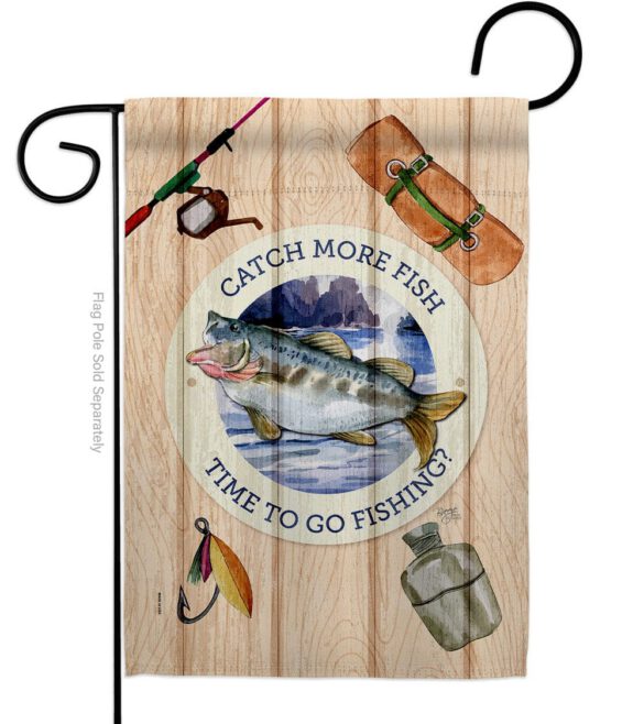 Catch Fish - Sports Interests Vertical Impressions Decorative Flags HG137549 Made In USA