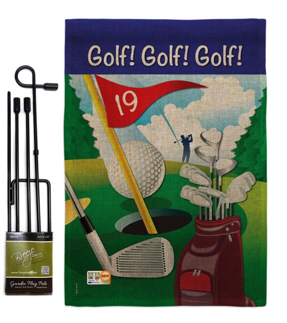 Golf!, Golf!, Golf! - Sports Interests Vertical Impressions Decorative Flags HG109043 Made In USA - Image 9