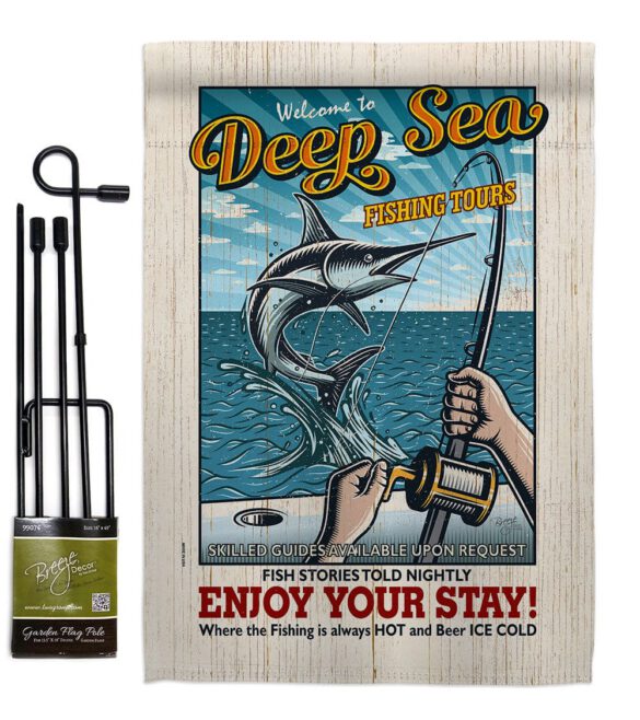 Fishing Tours - Sports Interests Vertical Impressions Decorative Flags HG109077 Made In USA - Image 4