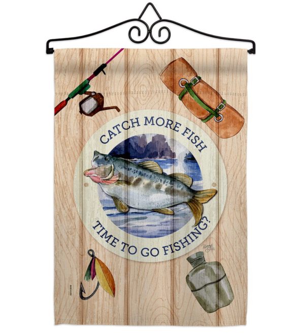 Catch Fish - Sports Interests Vertical Impressions Decorative Flags HG137549 Made In USA - Image 7