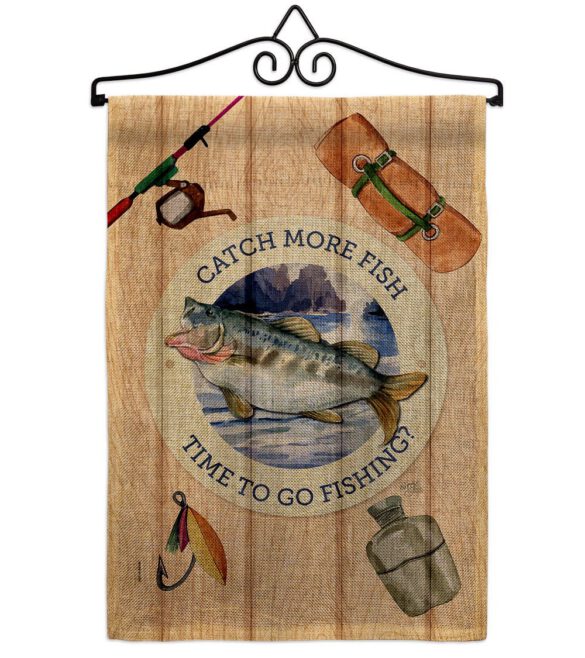 Catch Fish - Sports Interests Vertical Impressions Decorative Flags HG137549 Made In USA - Image 17